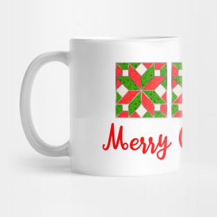 Christmas Quilt Pattern Design Mug